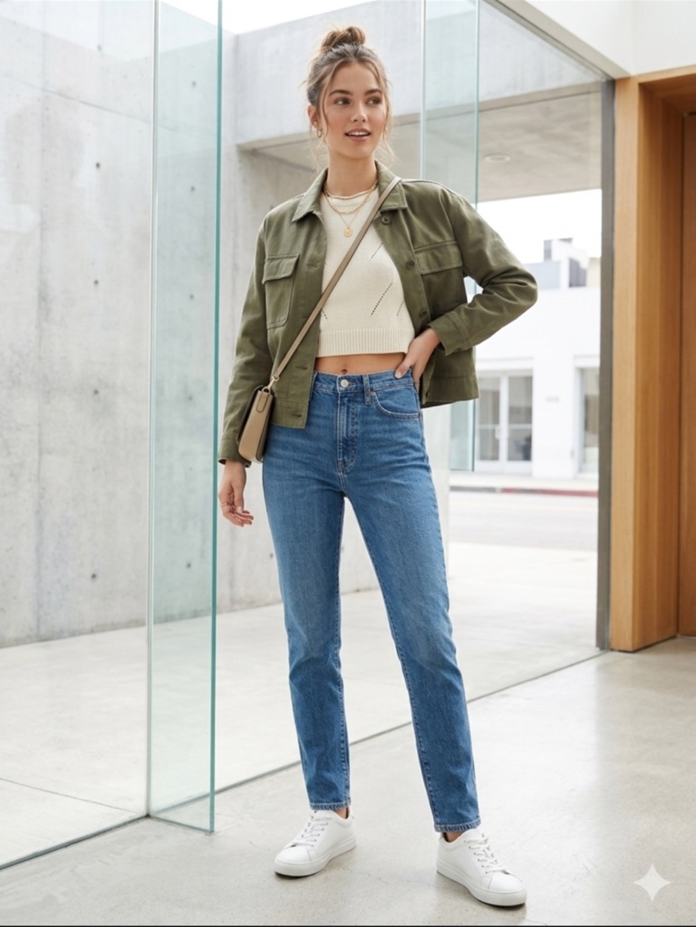 Madewell High-Rise Straight Jeans in Light Blue Wash